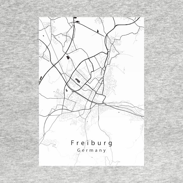 Freiburg Germany City Map by Robin-Niemczyk